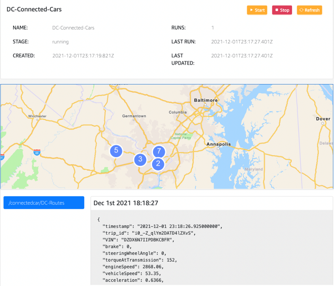 Figure 5. Observe your simulation in real time