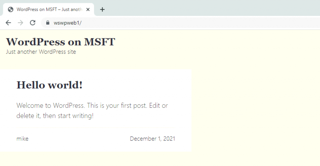 WordPress site verification