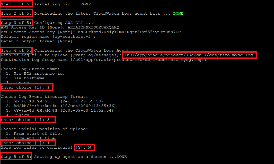 Steps to install Amazon CloudWatch agent