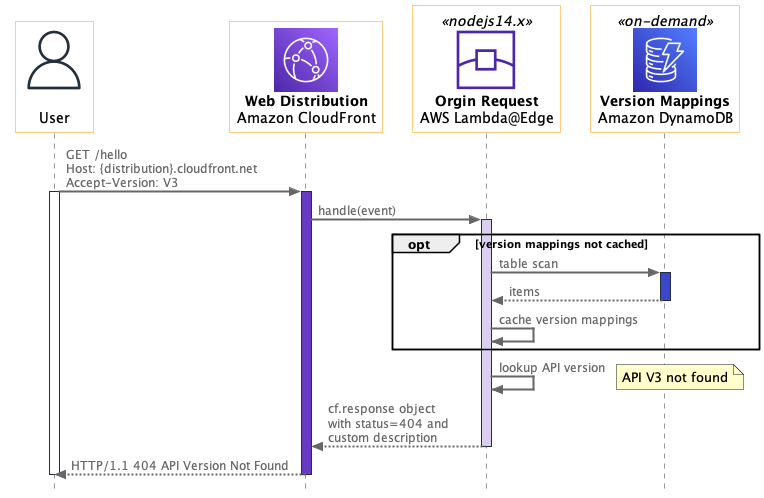 API version not found