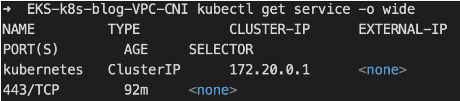 Figure 3 - kubernetes service