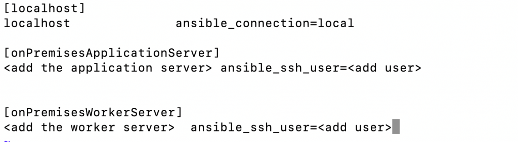 application server information