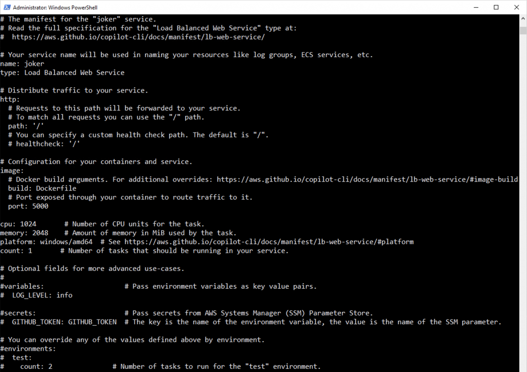 Example app manifest for copilot\joker\manifest.yml