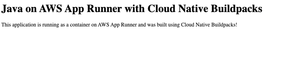Image showing the Java sample in a browser