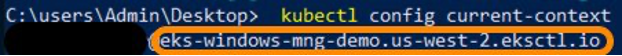 Update kubectl context