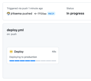 GitHub Action deployment