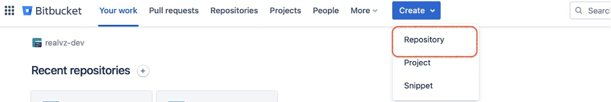 Creating a repository in Bitbucket