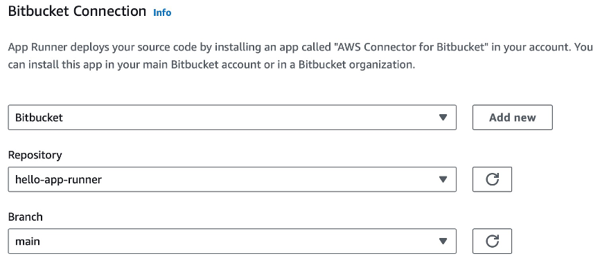 AWS Connector for Bitbucket setup