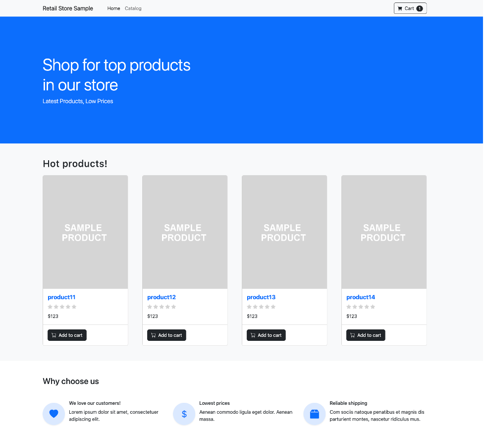 Retail store application