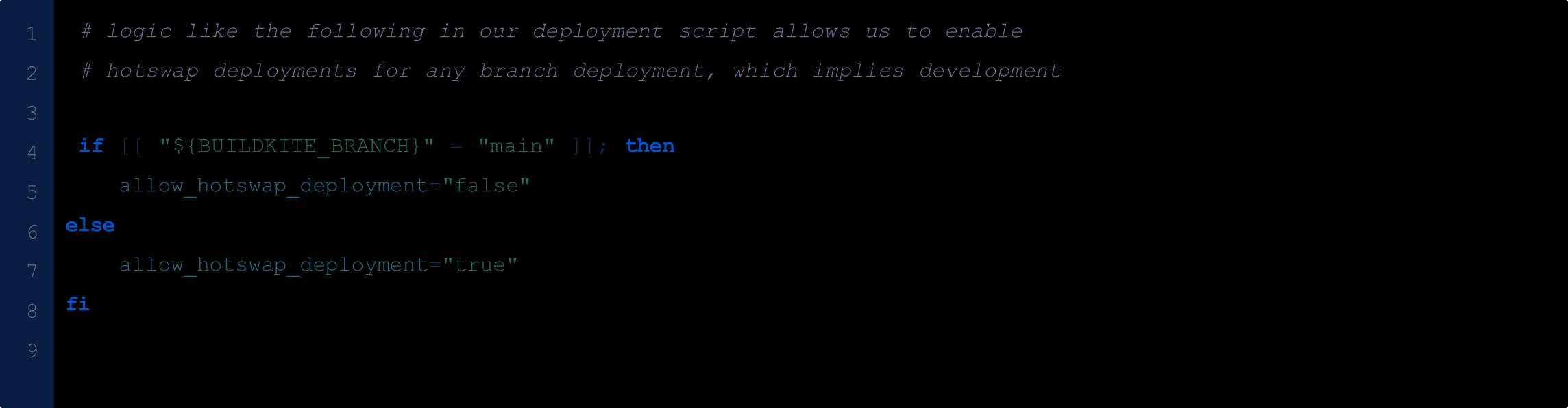 Figure 13 Controlling hotswap behavior using environment variables