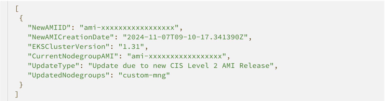 Figure 2: Sample releaseHistory.json