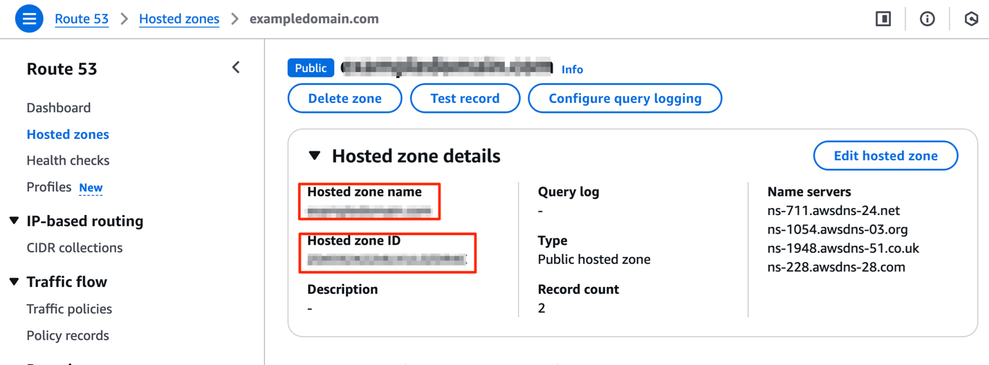 Figure 3: Route 53 public hosted zone