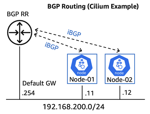 BGP routing for EKS Hybrid Nodes (Cilium example)